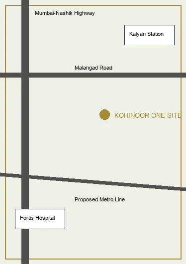 Kohinoor One Kalyan Google Maps Location at Kalyan